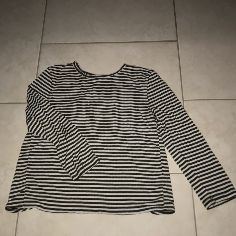 army green striped top from forever 21!